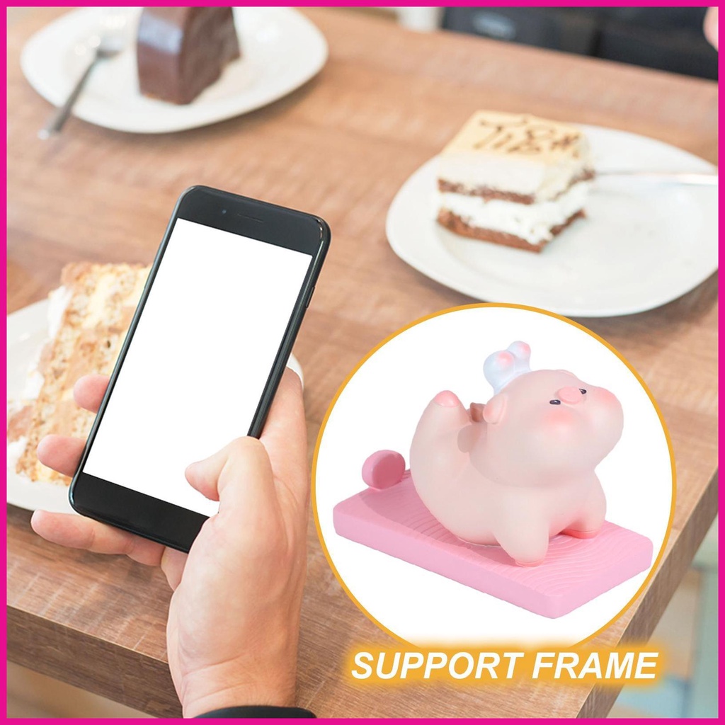 Giá Đỡ Điện Thoại Bằng Nhựa Resin Hình Mèo Hoạt Hình Dễ Thương