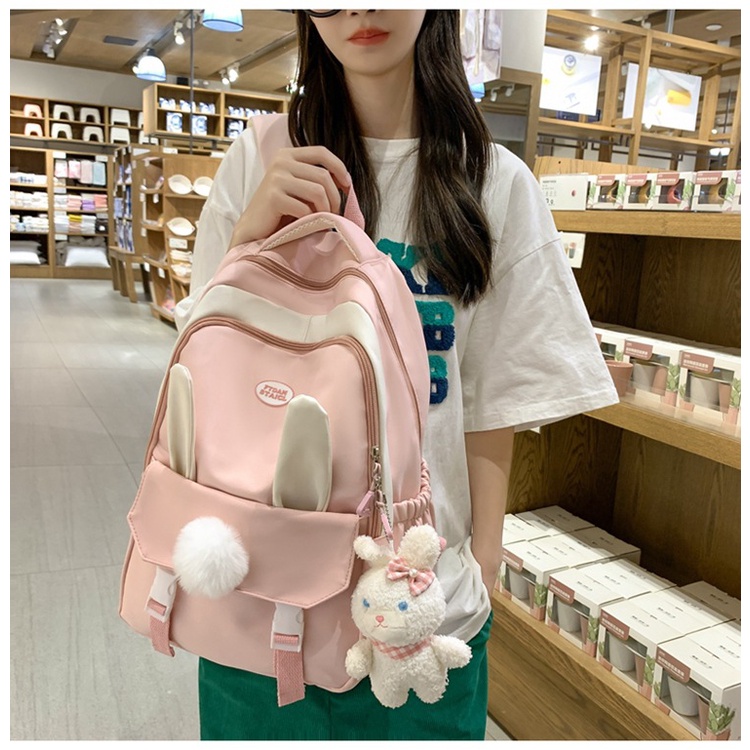 Balo Tai Thỏ Dễ Thương Phong Cách Hàn Quốc