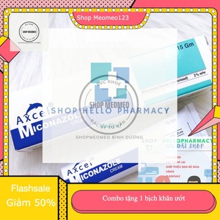 Kem bôi nấm da axcel miconazole tuýp 15g