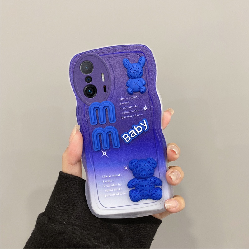 Ốp lưng xiaomi 11t 5g ốp lưng xiaomi 11 pro 5g  Ốp Điện Thoại Gắn Búp Bê 3D Màu gradient Cho xiaomi 11t 5g case xiaomi 11 pro 5g Dễ Thương