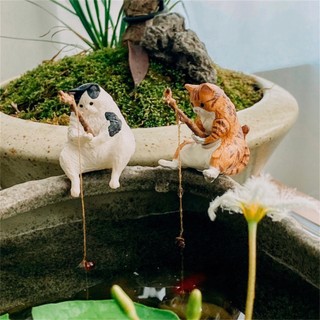 1 Chú Mèo Trang Trí Bể Cá