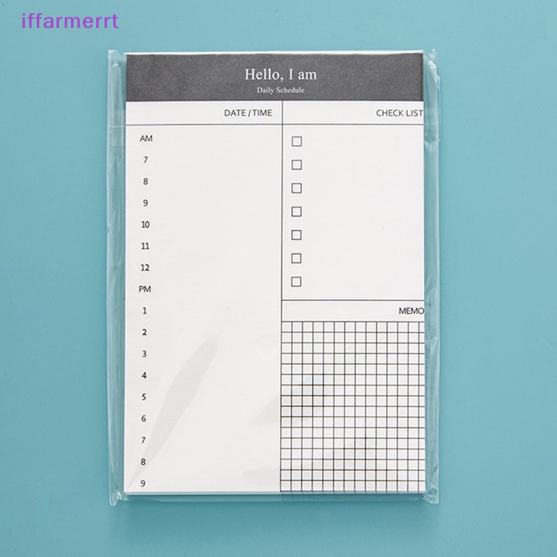 Iffarmerrt daily weekly planner chương trình nghị sự sổ tay ghi nhớ có thể làm danh sách mục tiêu thói quen lịch trình ghi nhớ văn phòng phẩm đồ dùng học tập vn