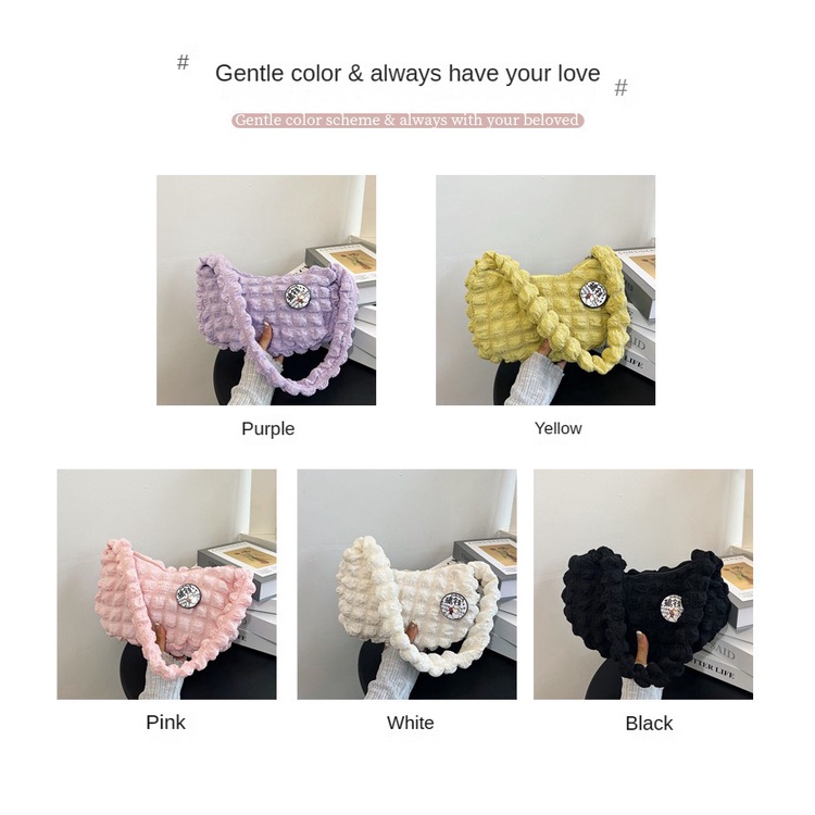 Túi Đeo Vai Màu Trơn Đơn Giản Thời Trang Cho Nữ