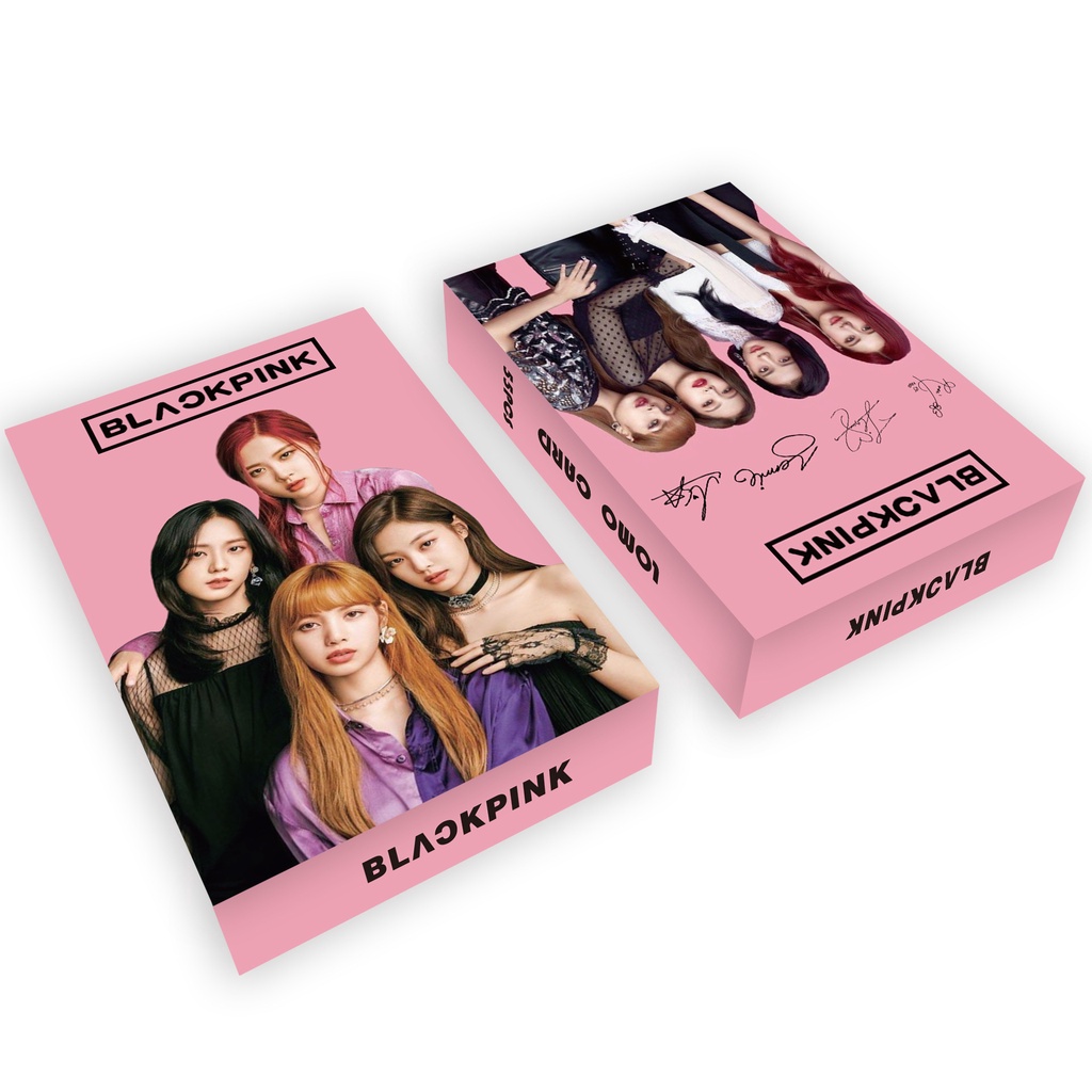 Hộp 55 Ảnh Lomo Card JENNIE JISOO LISA ROSE Nhóm Blackpink