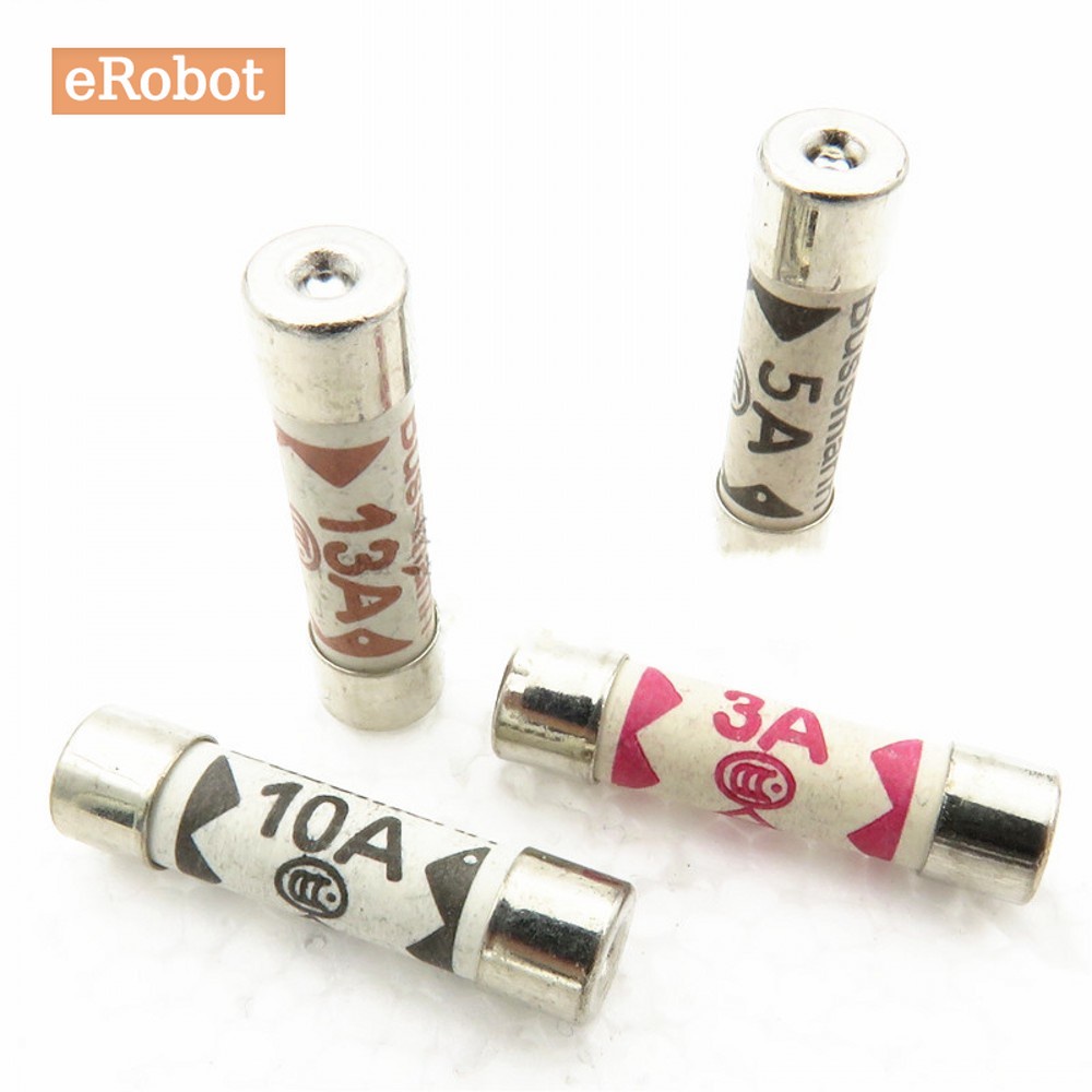 Set 10 Cầu Chì BS1362 6 * 25 6x25mm 3A 5A 10A 13A 15A 240V Chuyên Dụng