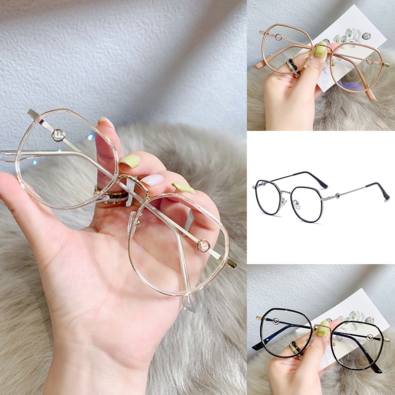 Mắt Kính Gọng Oval Chống Ánh Sáng Xanh Thời Trang Cho Nữ