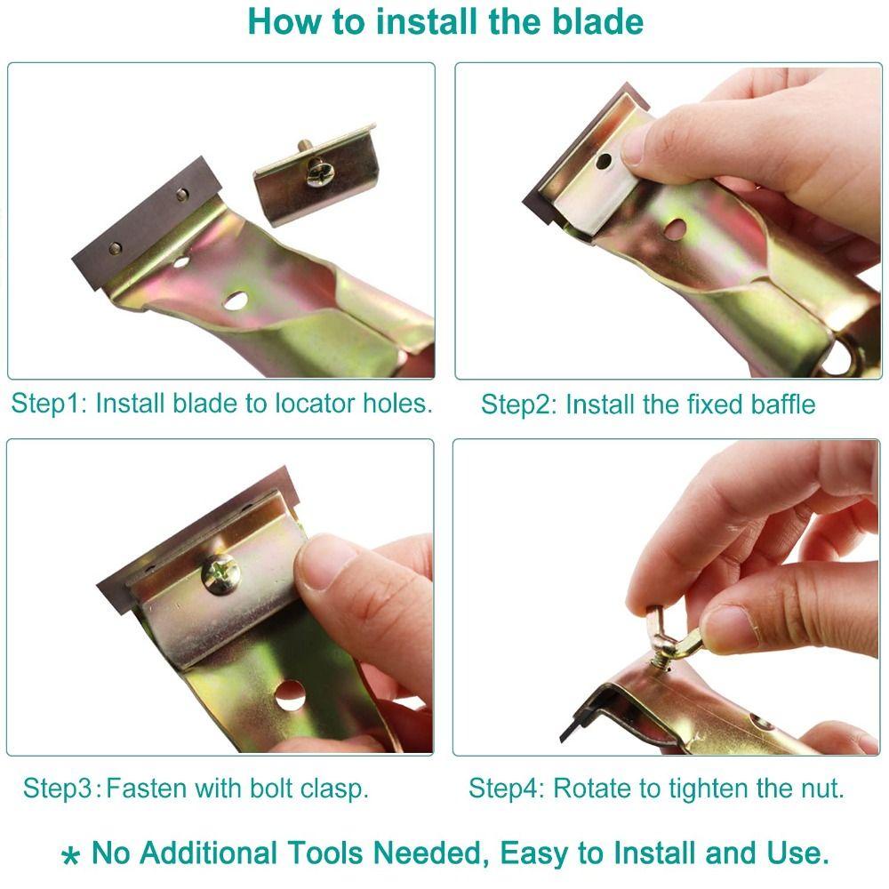 Nhiệm vụ nặng phổ biến, với tay cầm thoải mái máy cạo sơn cao cấp ultra-durable, sơn loại bỏ lưỡi cacbua gỗ 2 "