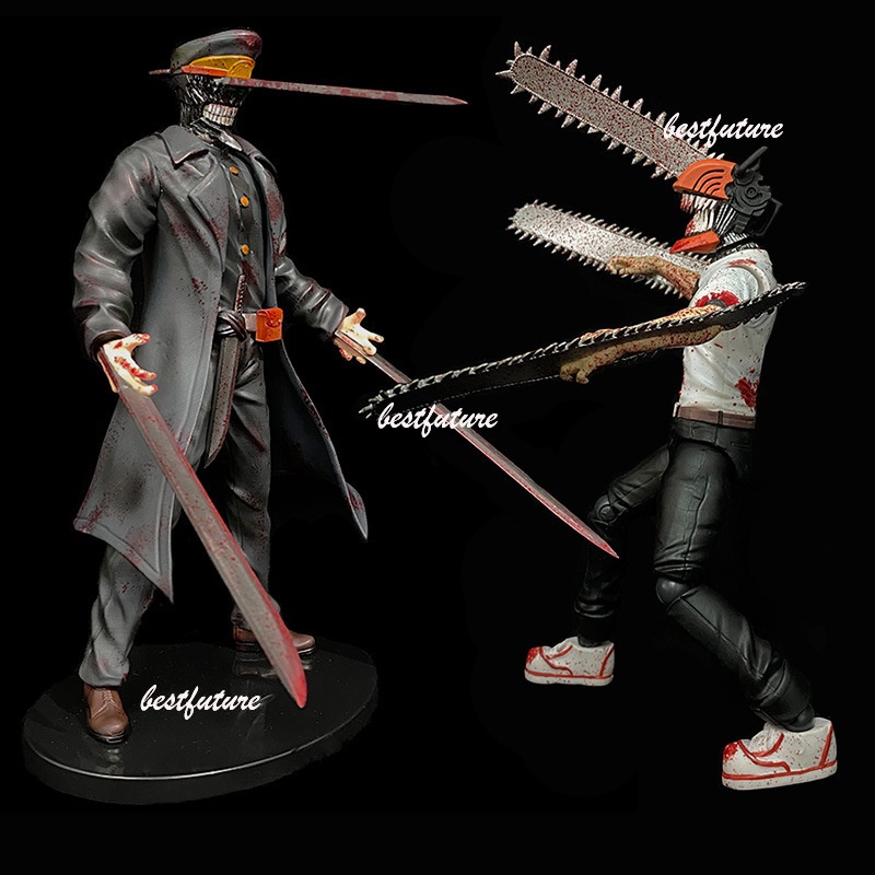 Gk anime chainsaw man denji samurai pvc hành động hình mô hình đồ chơi búp bê