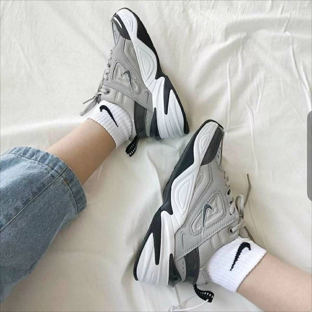 Giày bố m2k dòng sen giày nam cặp đôi phong cách nữ sinh đa năng nhẹ nhàng giày chạy bộ thông thường đế dày giày nữ nâng cao