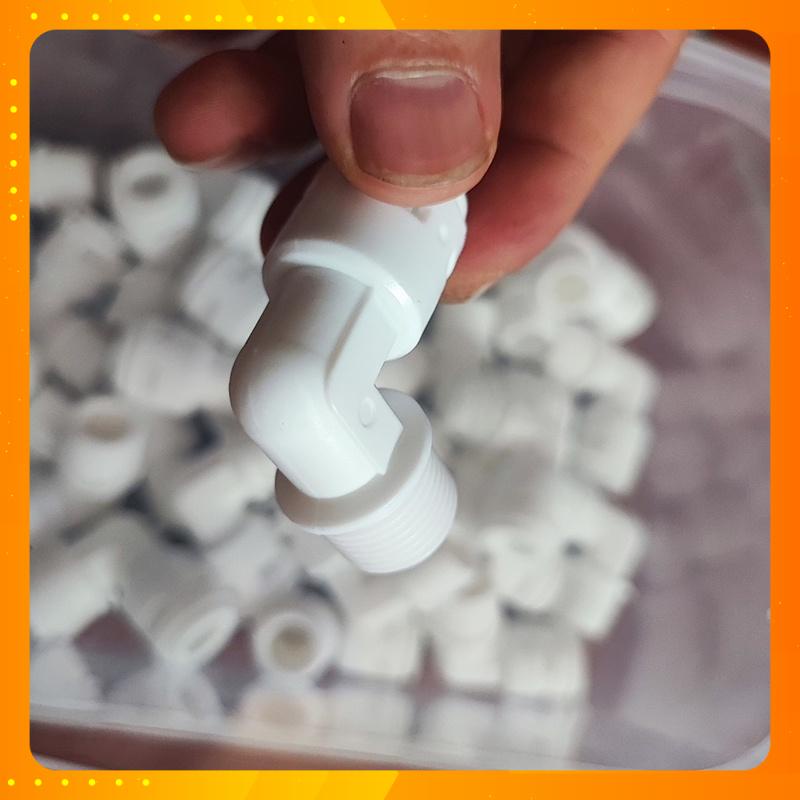 Cút bơm nối nhanh ren 17 ống dây 10, cút máy lọc nước, máy phun sương hàng Xịn