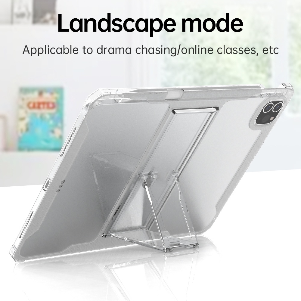 Bao da máy tính bảng cho ipad 7th 8th thế hệ thứ 9 bao da trong suốt cho ipad 10.2 2021 2020 2019 có giá đỡ bút chì + đế pc