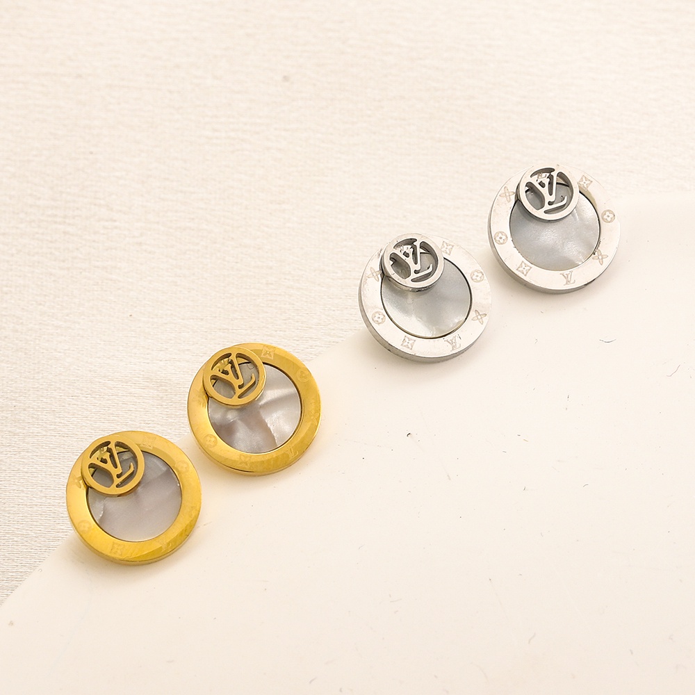 Thời Trang Bông Tai lv louis vuitton Bằng Thép Titan Cao Cấp