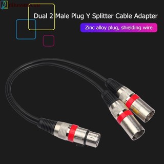 Giắc cắm 3 chân xlr nữ đến đầu cắm kép 2 đầu cắm y bộ chia 30cm dây cáp bộ chuyển đổi