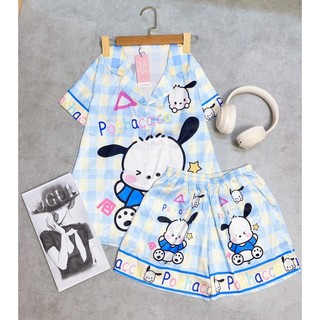 (Chubby Bigsize) Bộ Lụa Xước ĐÙI 5D Bigsize 50-95kg BD09
