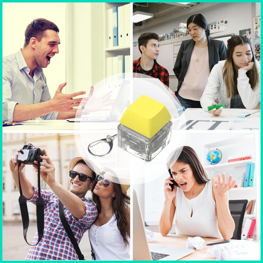 Bàn phím keychain bàn phím cơ trục tester đồ chơi thư giãn nút thần tài đồ chơi ngón tay giảm căng thẳng quà tặng cho hjuvn