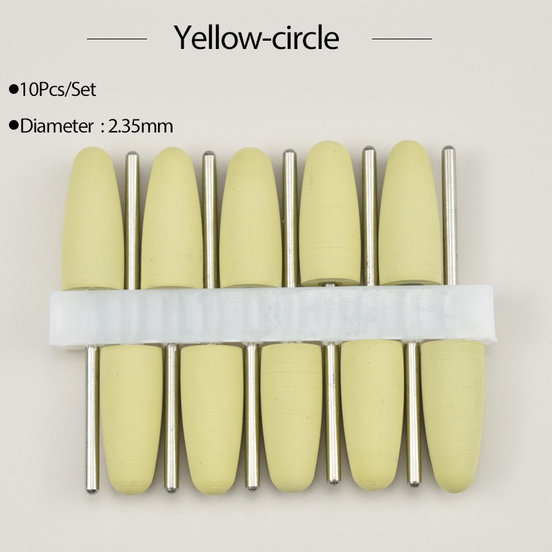 Bộ 10 Đầu Mài Đánh Bóng Bằng silicone 2.35mm