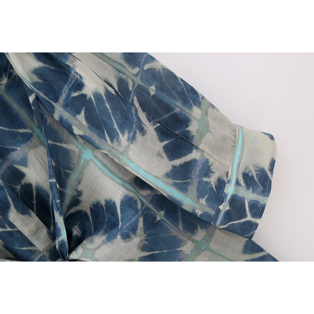 Uibey ve áo cổ áo in áo dài tay 3724