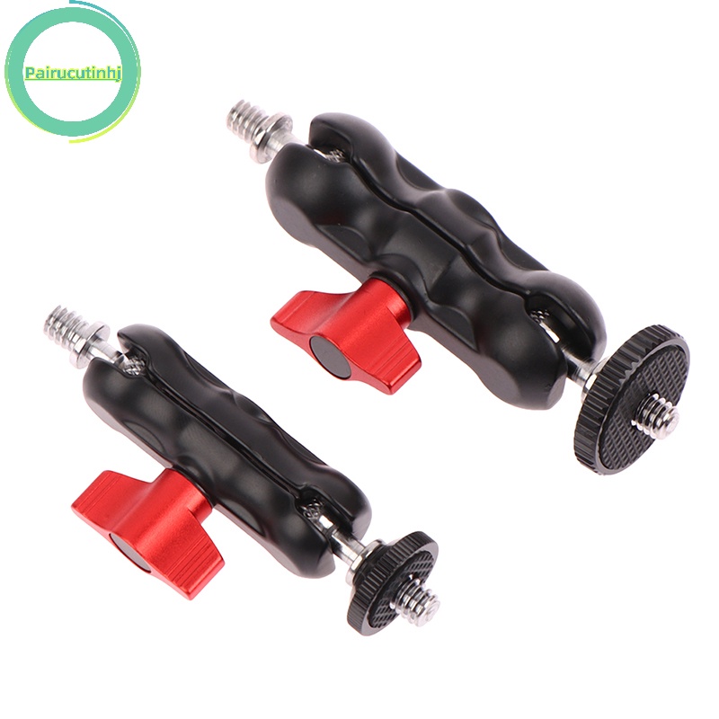Pairhj double ball head shoe mount universal magic arm with small ball head monitor vn