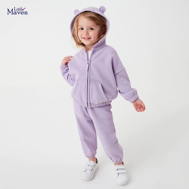Áo Khoác Cotton Thuần Khiết Tay Dài Dễ Thương Phong Cách Âu Mỹ Cho Bé Gái