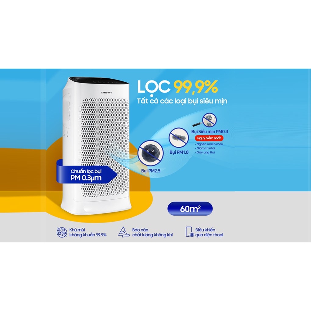 Máy lọc không khí Samsung AX60R5080WD/SV 60W 2019 - THÁI LAN