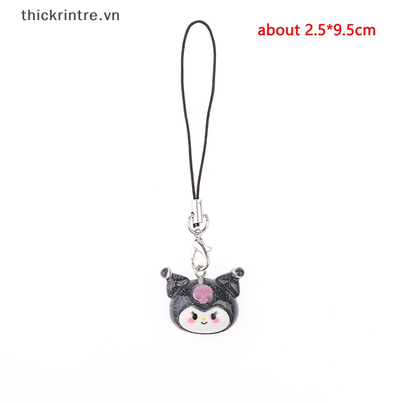 Thi kawaii kuromi dây buộc my melody cinnamoroll sinh viên vẻ đẹp vỏ điện thoại ba lô búp bê mặt dây chuyền charm toy girls quà tặng vn