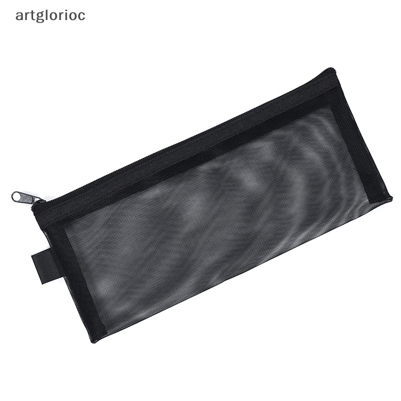 Art 1pc lưới trong suốt hộp đựng bút chì văn phòng sinh viên túi bút hộp đựng hóa đơn túi lưu trữ vn