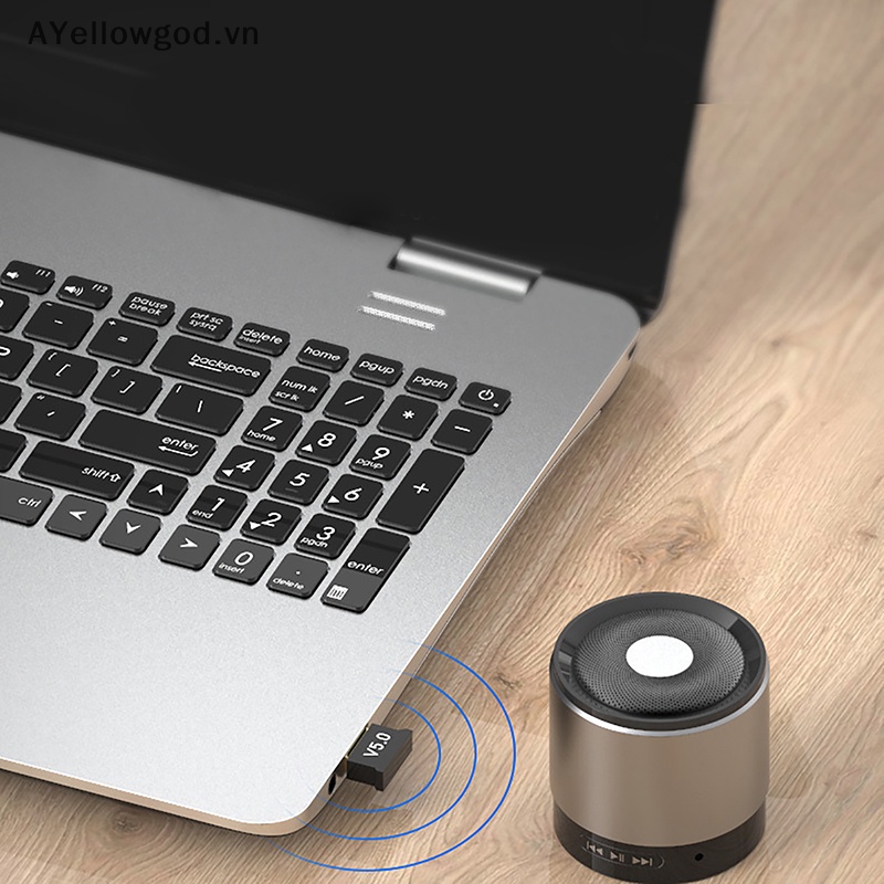 Ayellowgod wireless usb bluetooth 5.1 adapter bộ phát bluetooth bộ thu âm thanh dongle cho máy tính pc máy tính xách tay bàn phím chuột máy in vn
