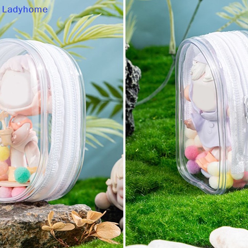 Lady plush doll out bag pvc búp bê bông trong suốt túi trưng bày trong suốt hộp đựng trong suốt cho búp bê hoạt hình anime vn