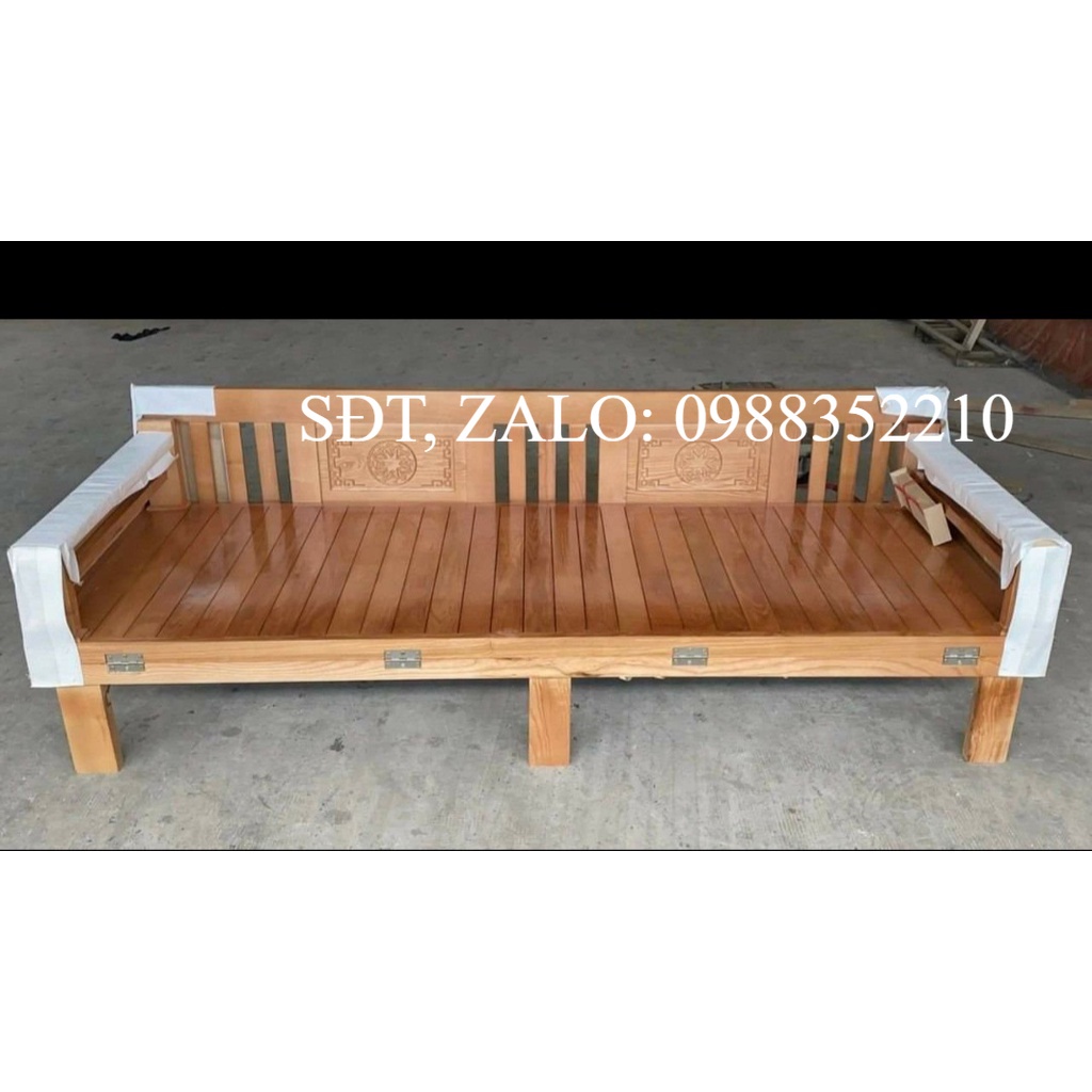 Ghế gấp -Ghế trường kỷ thành giường gỗ sồi nga 1M2-1M4-1M6 (FREESHIP HCM 30-50 KM )