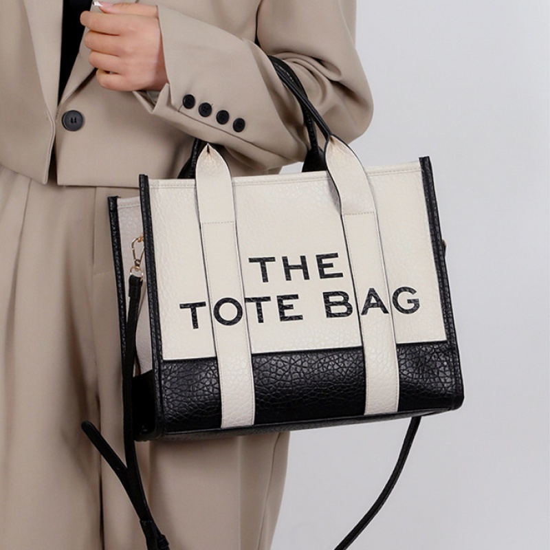 2023 mới hai màu pu letter pack túi nữ đeo vai messenger túi xách thời trang túi tote