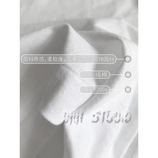 Play 220g fashion brand love cotton T-shirt Baoling black heart embroidery men's and women's play short sleeves