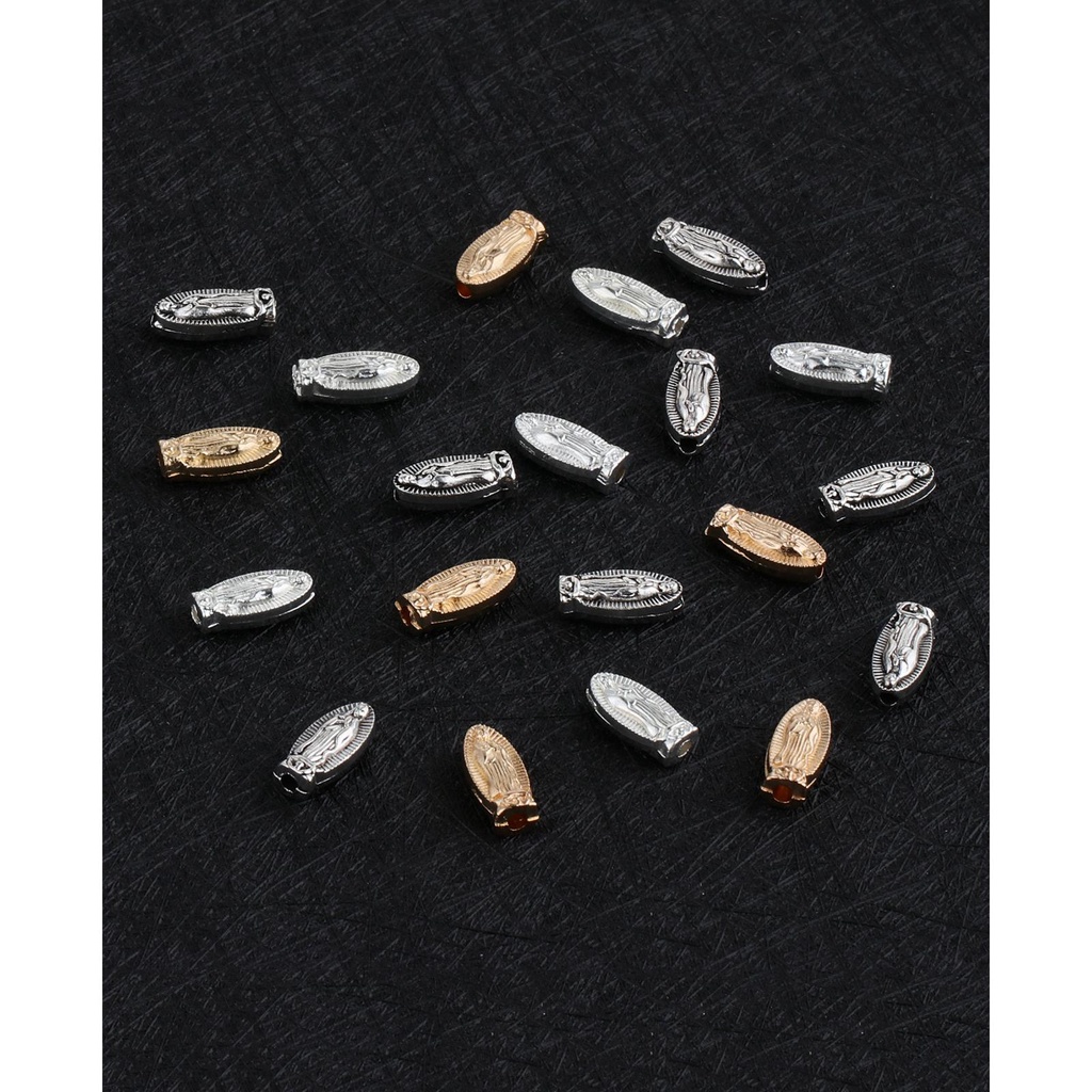 20 cái / lốc 3 màu sắc our lady of guadalupe hạt rời miếng đệm cho vòng cổ tự làm vòng tay mân côi chaplet trang sức làm một phần