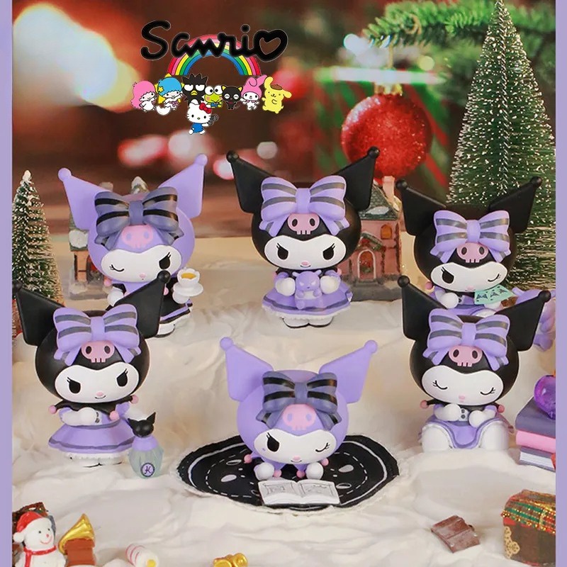 Sanrio kuromi original mystery box birthday party series mini figure surprise blind box người hâm mộ mô hình dễ thương bộ sưu tập quà tặng đồ chơi