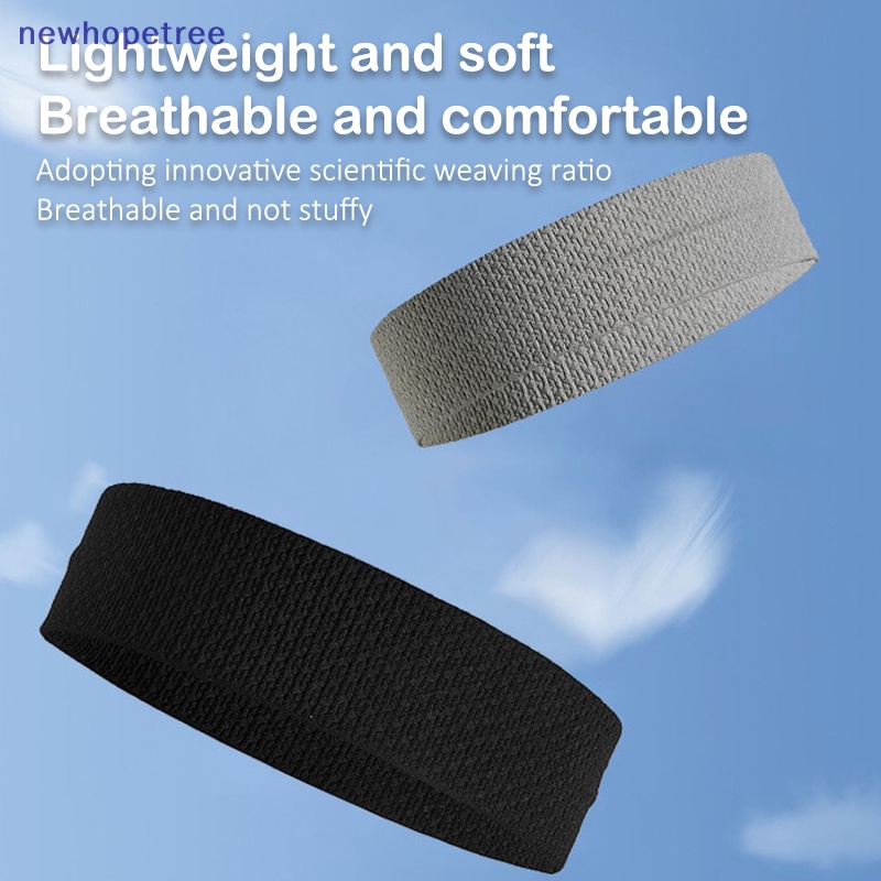 Ntvn non-slip elastic sport headbands running sweat-absorbing yoga spa wash face hairband for women men sports headwrap sweatband oik