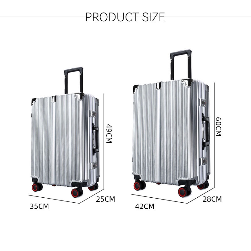 Vali đẩy GUANGLUO khung nhôm khóa mật khẩu đa năng du lịch cho nam nữ/ sinh viên