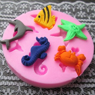 New sea beach silicone cake sugarcraft khuôn fondant soap chocolate khuôn 1pc boutique