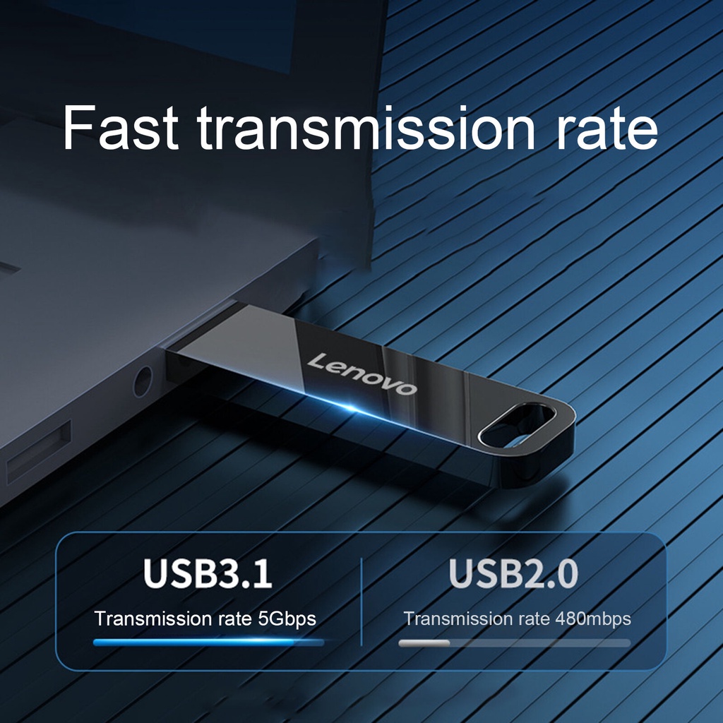 LENOVO Usb 2tb 1tb 128gb 64gb 64gb 1gb 8gb 16gb 32gb 64gb Có Móc Khóa Tiện Dụng
