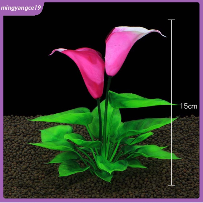 Cod mô phỏng cây nhân tạo hoa sen nước cỏ bố trí prop bể cá trang trí cảnh quan