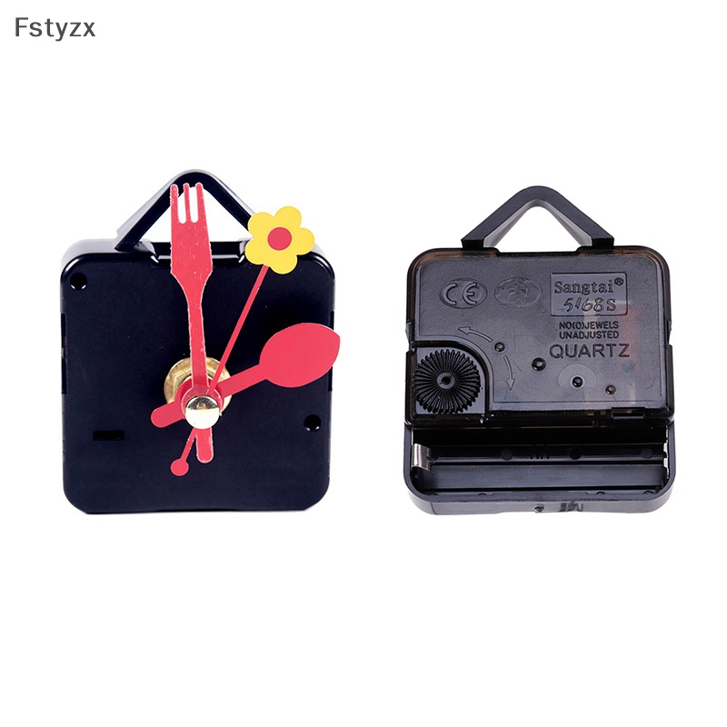 Bộ chuyển động đồng hồ dễ thương fstyzx cơ chế trục chính bộ phận sửa chữa thay thế với con trỏ hình thìa nĩa hoa vn