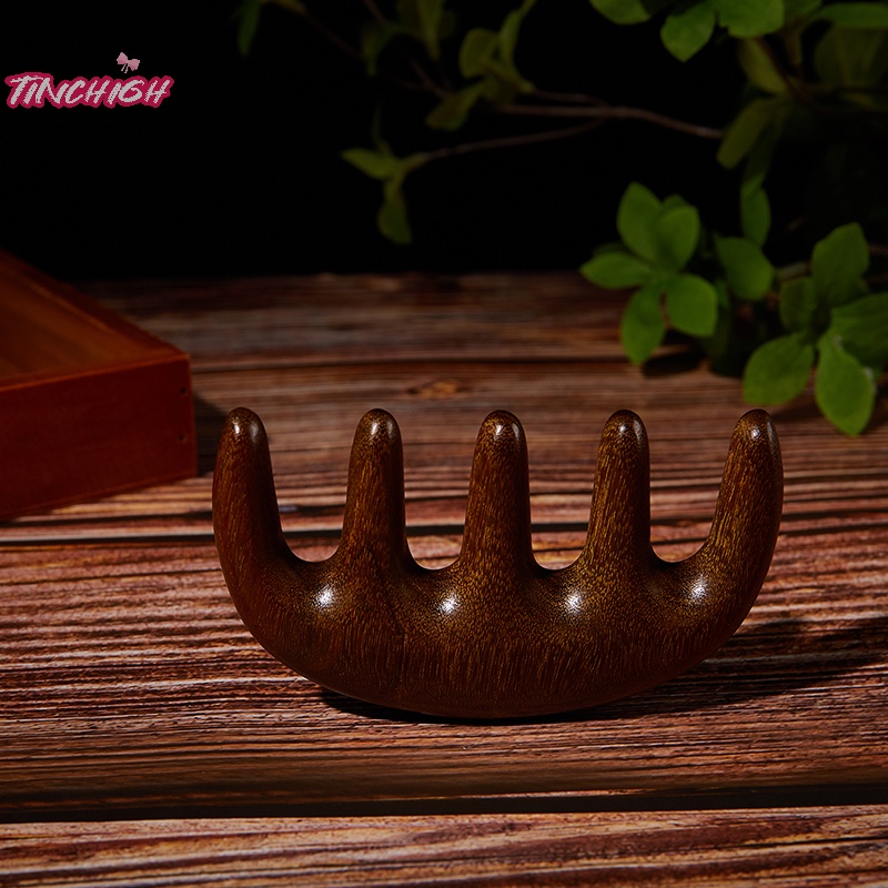 1pc head meridian massage comb sandal five wide tooth comb anti-static