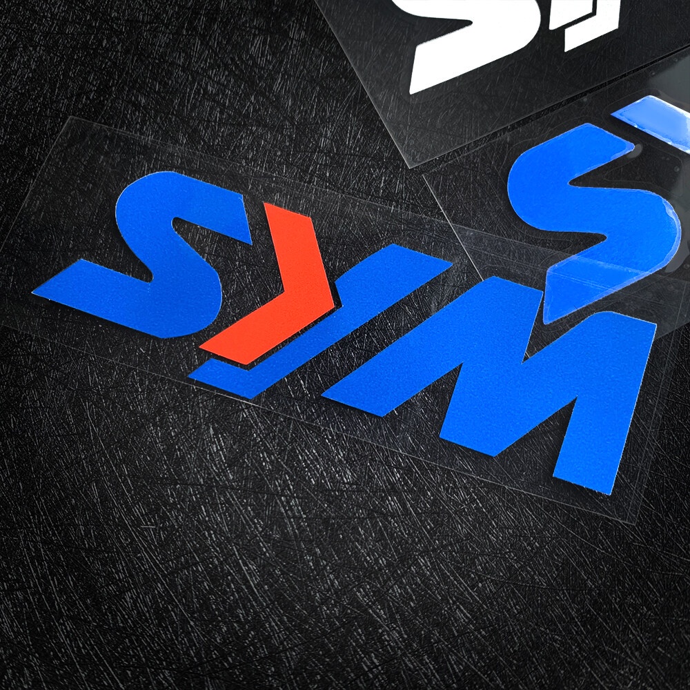Đối với sym vf3i motorcycle reflective sticker sym logo biểu tượng decal phụ kiện trang trí xe máy đầu bên thân gương chiếu hậu
