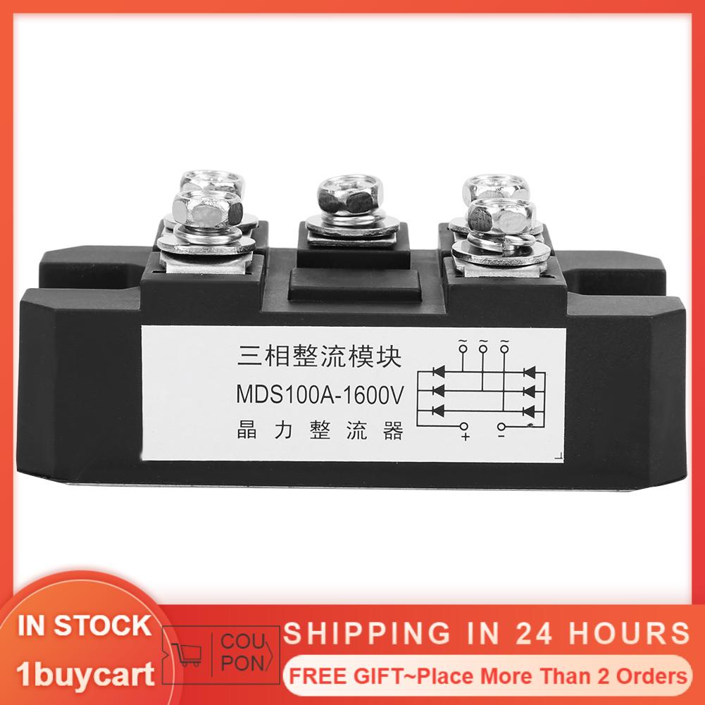 1buycart1 MDS-100A 1600V 5 Terminals 3 Phase Practical Full  Diode Rectifier