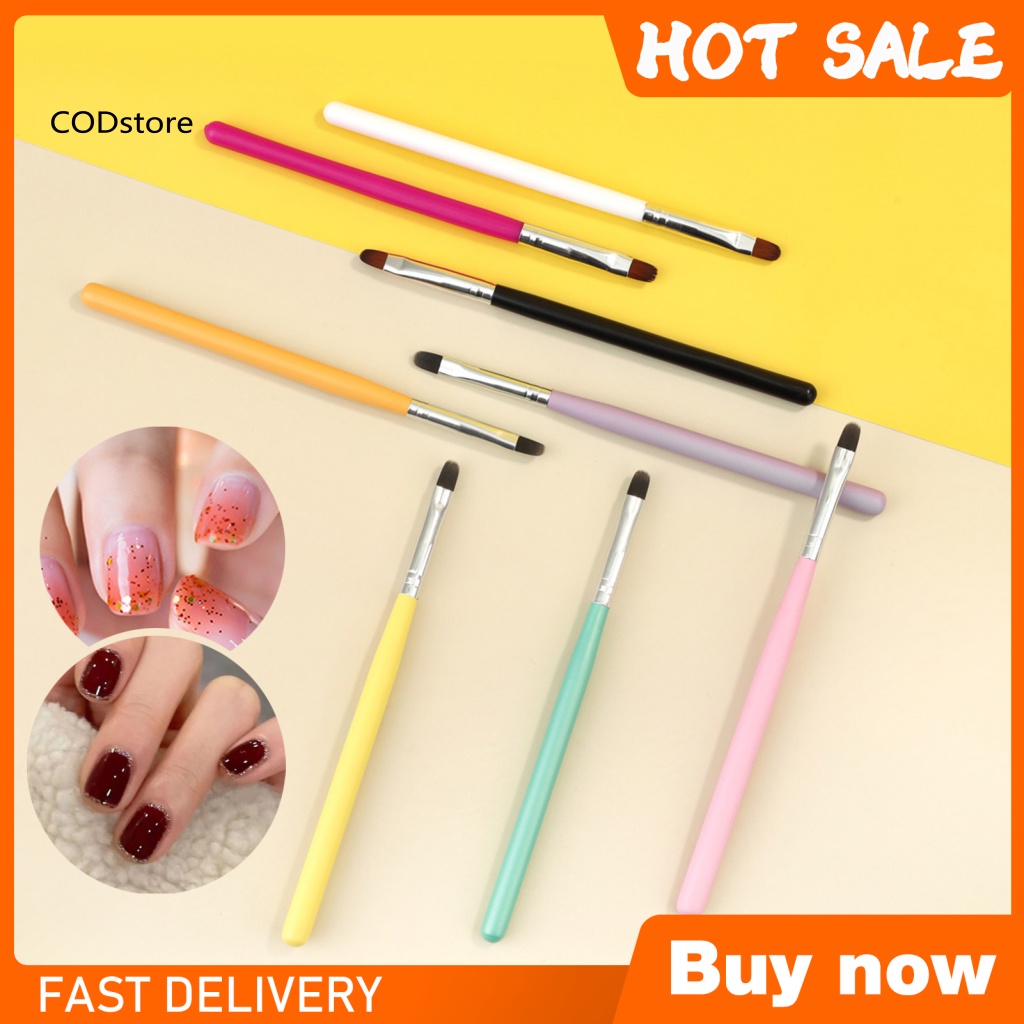 Kdc portable manicure brush for nail salon uv gel extension builder coating phototherapy brush thoải mái grip