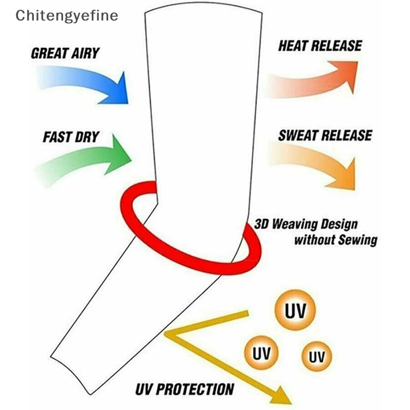 Ctye 1 cặp làm mát cánh tay tay áo che uv chống nắng thể thao ngoài trời cho nam giới nữ tốt