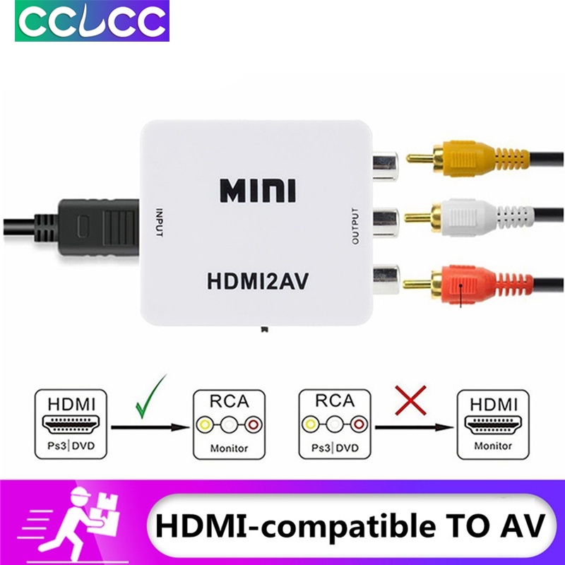 Bộ Chuyển Đổi CCLCC HDMI Sang AV Video HD 1080P Hỗ Trợ NTSC PAL
