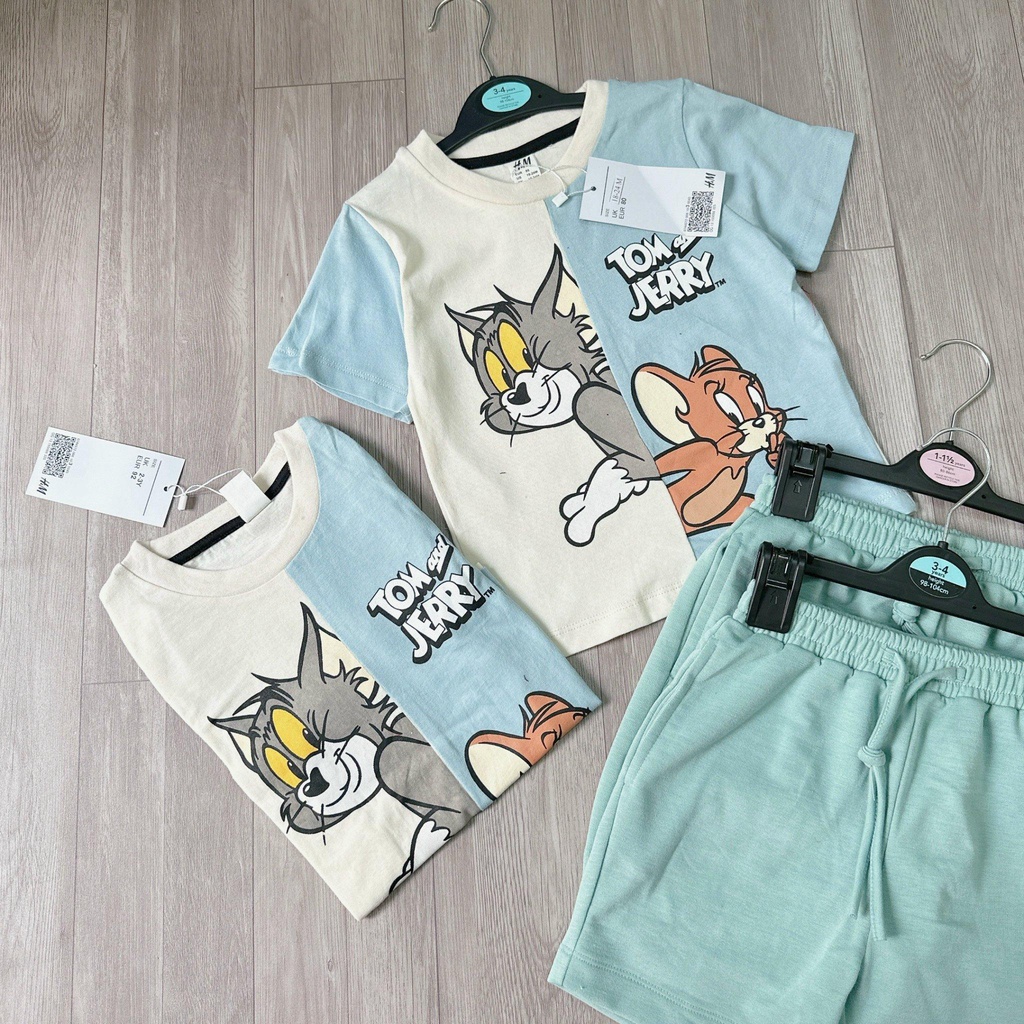 ✨BÁN SỈ✨Bộ nỉ Mèo TÔM màu xanh phối VNXK