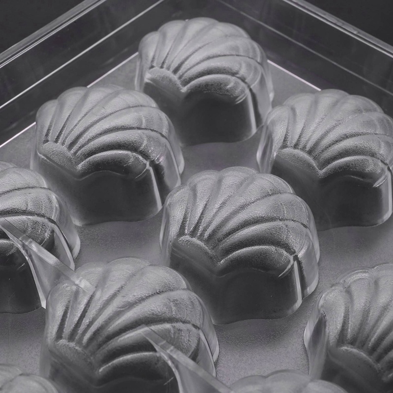 Khuôn Làm Sô Cô La / Đá / Kẹo Hình Vỏ Sò 3D Và 24 Lỗ