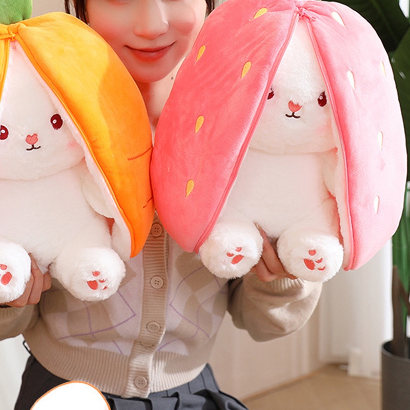 Thú Nhồi Bông Hình Thỏ Và Cà Rốt Dễ Thương