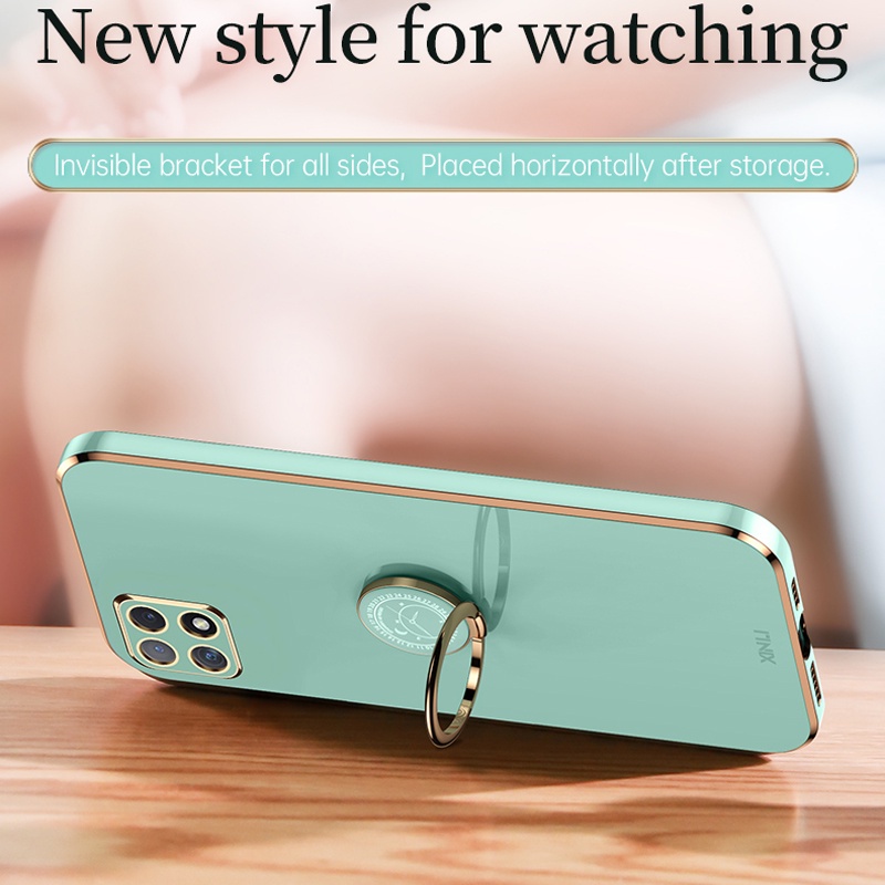 Ốp điện thoại KOOSUK dẻo vuông mạ màu cho Samsung Galaxy Note 10 Lite S10 Lite A81 A91