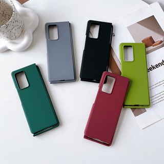Ốp Điện Thoại Cứng Chống Sốc Màu Trơn Nhám Cho Samsung Galaxy Z Fold 2